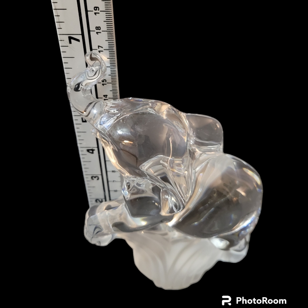 Lenox Fine Crystal Elephant Figurine Vintage - Picture 6 of 8
